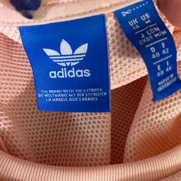 ADIDAS LN Blush Pink White Trefoil Tank - Picture 6 of 11